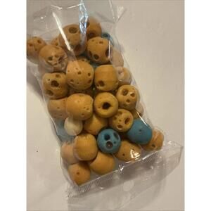 Vintage Sandcast Glass Beads